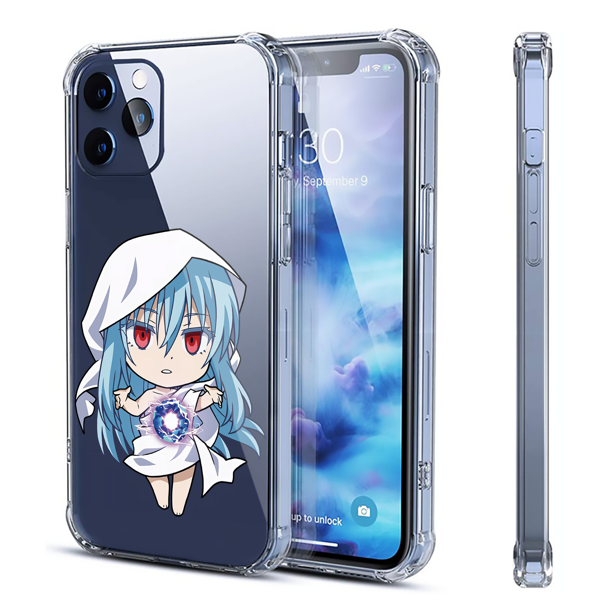 （画像用） 転スラ Regarding Reincarnated to Slime 【iPhone 12シリーズ対応】透明スマホケース（クリアソフトケース）